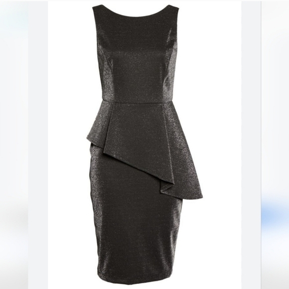 NWT Peplum Glitter Knit Dress, Gabby Skye - Picture 7 of 7